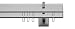 Produktbild tilldekor Innenlaufsystem Gardinenstange SQUARE-LINE kantig - aluminium - 120 cm, 2-Lauf