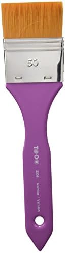 Fleur Paint 90003 Varnishing Brush (Flat, No. 50) Fuchsia