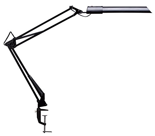 Preisvergleich Produktbild UNILUX 100340209 Energiespar-Tischleuchte Swingo Energiespar-Leuchte schwarz mit Tisch-Klemme