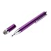 Produktbild Amazingdeal365 Universal Kapazitiver 2-in-1 Präzisionsscheiben-Stift für iPads, Tablets, iPhone, Smartphones, Samsung Galaxy Note/Tab, violett