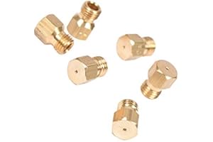 TEZLA Lot de 6 injecteurs de buse de gaz universels pour brûleurs GPL Propane Filetage M6 x 0,75