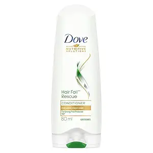 Dove Hair Fall Rescue Hair Conditioner with Sunflower Oil and Moisture Lock Technology, for Hair fall control and silky, Smooth Hair, 80 ml
