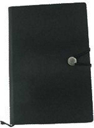 Personalised Stylish Sarome UK A5 Notebook Mens Office Gift - Add initials (Black)
