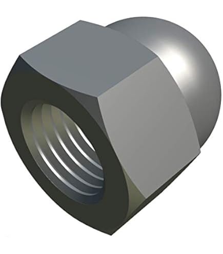 Dado Cieco M6 Acciaio Inossidabile A2 - DIN 1587, Forma Alta, 20 Pezzi - Foto 6