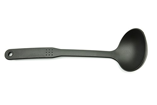 Premium Kunststoff Kochset mit 6 Teilen | BPA-frei und Antihaftbeschichtung | spülmaschinenfestes Kochset | leicht zu reinigen | Servierlöffel, großer Seier, Pfannenwender, Schaumlöffel, Kelle und Pasta-Löffel, Kochlöffel - 3