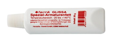 Fermit (GLISSA Spezial-Armaturenfett) nach NSF-H 1 freigegeben und nach DIN 51502 des Bundesgesundheitsamtes