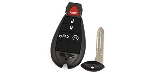 BEESCLOVER 5 Bttons Keyless Entry Remote Smart Key Fob for 2008-2015 Jeep Dodge Chrysler M3N5WY783X, 267F-5WY783X