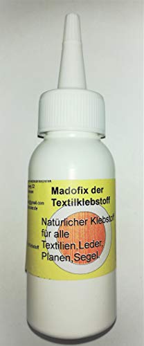 Madocolor Adhesivo técnico para Textiles 40 g, Adhesivo Textil es un látex Natural y es Adecuado para Pegar Papel, cartón, Textiles, Cuero, Madera, etc.