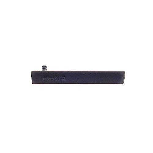 Tapa lateral del puerto micro USB  Micro SD para Sony D5803 Xperia Z3 compact   color negro