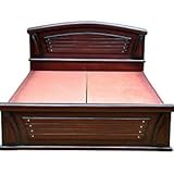 double cot wooden bed