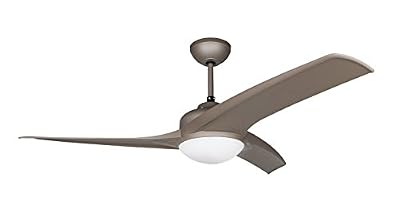 Orbegozo Ventilateur de plafond Orbegozo avec lumière et télécommande 3 pales 135 cm marron