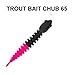 Produktbild Trout Bait Gummifische Chub 65 Knoblauch, Schwarz Pink