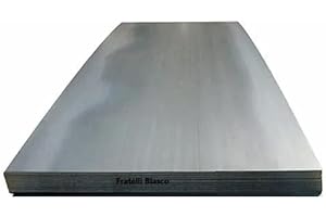 FRATELLI BIASCO Lamiera in FERRO S235JR con spessori 1,1.5, 2, 3, 4,5,6 mm (500x500x1.5 mm (lato x lato x spessore))