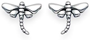 Gift Boxed Sterling Silver Dragonfly Stud Earrings - SIZE: 7mm 5013