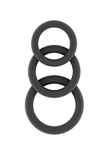 Preisvergleich Produktbild Sono - No.25 - Penis Ringen Set - grau, 1 Stück