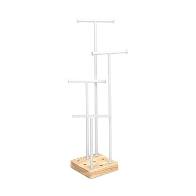 Umbra 1004075-668 Acro Arbre à Bijoux Métal Blanc/Naturel 52,07 x 16,51 x 16,51 cm