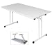 Produktbild KLAPPTISCH Besprechungstisch Kantinentisch Verkaufstisch Schreibtisch 140x80 Lichtgrau/Stahl-Gestell 350510