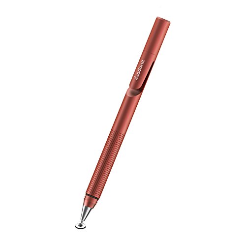 Adonit Jot Pro 2.0 Metall Stylus für Apple iPad/iPhone/Tablet inkl. Dampening/Clip/Precision Disc rot