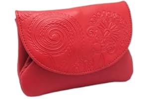 LUGUPELL Monedero de Mujer, Señora y Chica de Piel (Fresa)