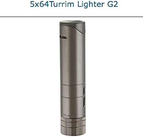 XIKAR 5x64 Turrim™ Gunmetal Double Jet Flame Lighter New Gift Boxed