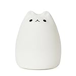 GoLine Remote Control LED Kitty Night Light, Cute Multicolor Children Baby Nursery Lamp, Tap Control, 5 Light Modes, Static/Breathing/Flashing, Brightness Adjustment, 12-hour Portable Use.(NL008)