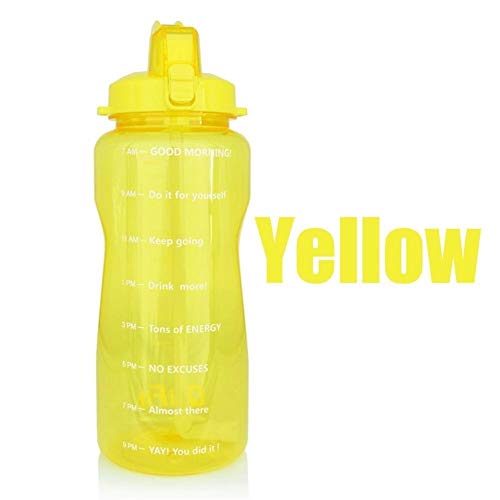 LAOBIAOZI Borraccia Sportiva da 2 Litri da 3,8 Litri con Cannuccia Grande Bottiglia di Proteine Shaker Borraccia Tazza di Zucca Brocca BPA All'aperto Gratuito