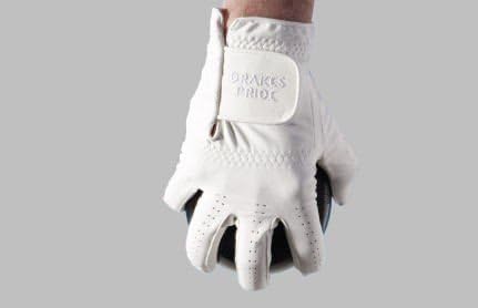 Drakes Pride White Synthetic Bowling Glove Ladies Left Hand Small