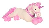 unicornio peluche gigante amazon Un regalo maravilloso Lifestyle & More Unicornio de Peluche Grandes Animales de Juguete de Color Blanco / Rosa XL 85 cm de Altura y Aterciopelada - para el Amor
