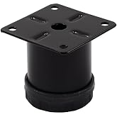 Metal Mobilya Ayağı Siyah &Ccedil;ap 42mm - 5cm (4 Adet)