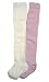 2 pairs of Plain Pink & Cream Baby Tights