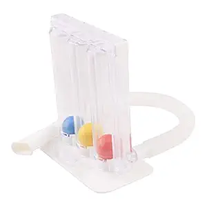 Pack of 2 Spirometer - Pulse Respirometer Three Ball Deep Breathing Lung Exerciser