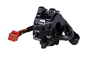 Uno Minda Sw-0719R Handle Bar Switch- Left Side - with Choke, with 1 Wire Coupler, Kick Start for Bajaj-Boxer Ct