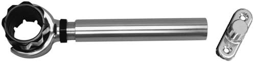 RUPP THREADED ANTENNA SUPPORT W/ 6" PIPE MOUNT 1.5" COLLAR
