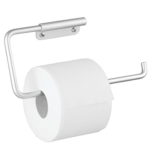 mDesign Toilettenpapierhalter wandmontiert – Klorollenhalter fürs Badezimmer – Papierrollenhalter zum an die Wand hängen - 3