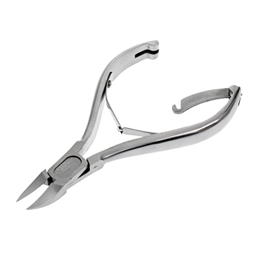 Footful Professional Large Stainless Steel Paronychia Nail Cutter Ingrown Toenail Ingrowing Nail Clippers---Silver