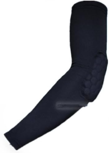 Generic Skidproof Compression Pad Protector Gear Cycling Basketball Shooting Arm Sleeve (Black, M)