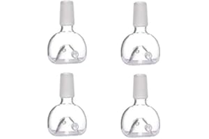 JINNUO Bongs Accessoires De Bol en Verre Mâle Bong Bol pour Bong en Verre Pipe À Eau (14.5MM, Clair)