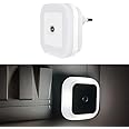 Jashgop LED Night Lights Plug Into Wall with Smart Dark Sensor Automatic Night Light Hallway Plug in Night Lights for Bedroom, Bathroom, Toilet, Stairs, Kitchen, Kids, Adults. (White)