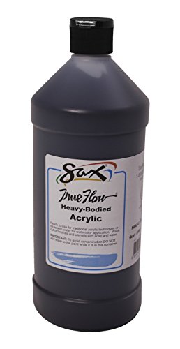 SAXTrue Flow Heavy Bodied Acrylic Paint - Quart - Mars Black