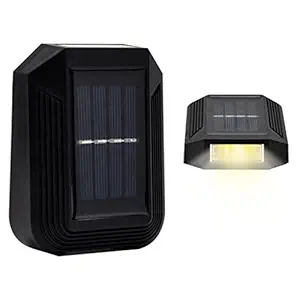 ELEPHANTBOAT LED Solar Wall Lights Outdoor, Solar Sensor Security Lights, LED Up and Down Wall Lights for Garden, Fence, Yard, Driveway, Front Door and Pathway