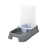 CODICO Distributeur d'Eau Gris + Croquette pour Chat 1,5 L
