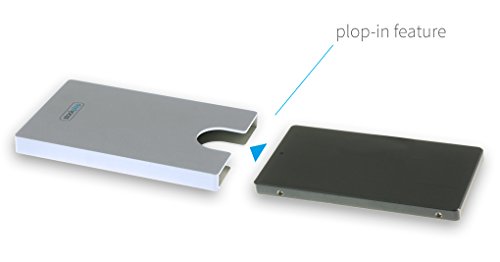 pure plop : hochwertiges Festplattengehäuse (7mm SSD/HDD) mit UASP aus eloxiertem Aluminium - 7