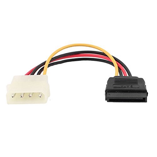 Preisvergleich Produktbild IDE 4-Pin-Stecker auf Serien-SATA 15-Pin-Buchse Netzanschlusskabel