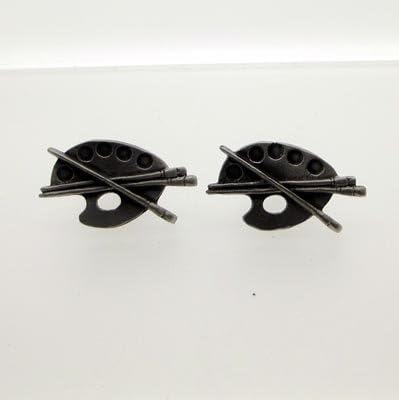 Artiste Pallete Pewter Cufflink Set UK Made