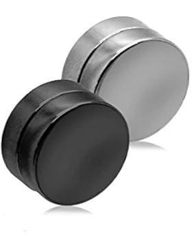 tumundo Magnet Fake-Plugs Fake-Piercing Ohrstecker Ohrring Tunnel Plug Ohne Loch Unisex Ohr-Clips Magnetisch Edelstahl