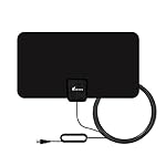 TV Antenne, Vansky Fernseher-Zimmerantenne mit 13ft / 4m Hochleistungs-Koaxialkabel für DVB-T/DVB-T2 kompatible Fernseher