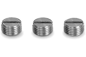 PrecisionGeek - Caliper Brake Pad Pin Screw Cap - M10 x 1mm thread - Stainless Steel 303 - Replacement to NISSIN Caliper Brakes - Set of 3 pieces