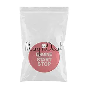 Ecomspace Car Engine Interior Start Stop Button Sticker Trim Start Stop Red