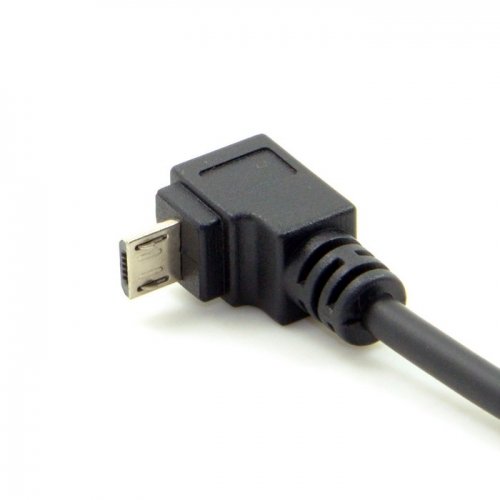 Chenyang Up Richtung 90 Grad abgewinkelte Micro-USB-2.0 5Pin männlichen und weiblichen Verlängerungskabel für Handy-Tablet - 4