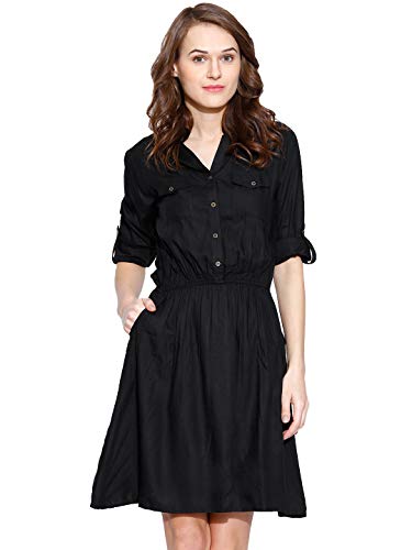 Amayra Womens Rayon A-Line Dress(Black) RS.649 (74.00% Off) - Amazon Amayra Womens Rayon A-Line Dress(Black) RS.649 (74.00% Off) - Amazon